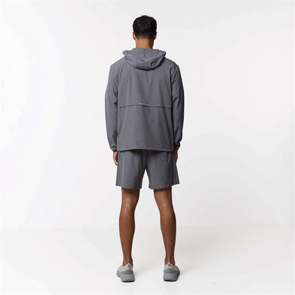 Closure London Mens Contrast Zip Tri Set Black/Corel Red