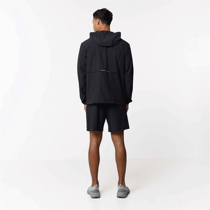 Closure London Mens Contrast Zip Tri Set Black/Corel Red