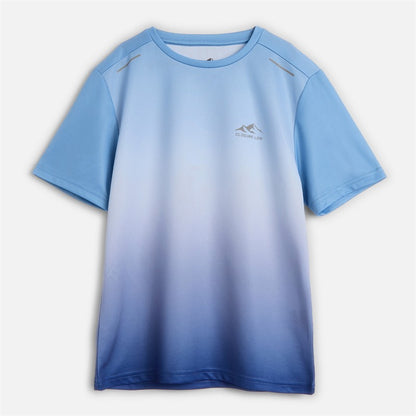 Closure London Boys Ombre T-Shirt And Shorts Set Blue/Graphite