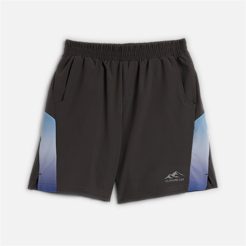 Closure London Boys Ombre T-Shirt And Shorts Set Blue/Graphite