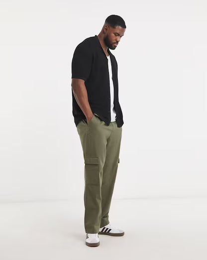 Jack &amp; Jones Chris Knitted Resort Polo - Black