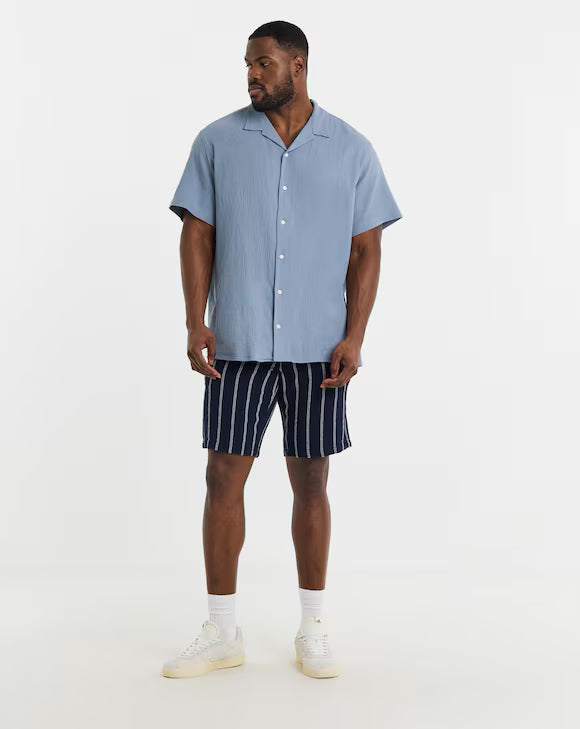 Jack &amp; Jones Coba Stripe Short - Navy