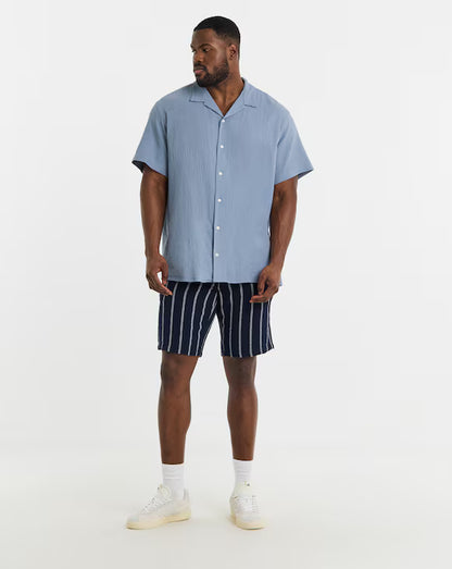 Jack &amp; Jones Coba Stripe Short - Navy
