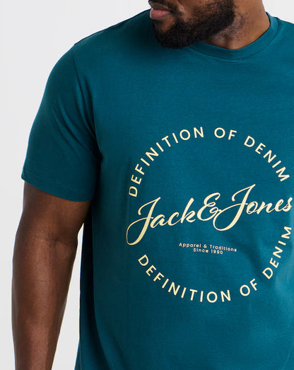 Jack &amp; Jones Grayson Logo T-Shirt 5 Pack - Multi