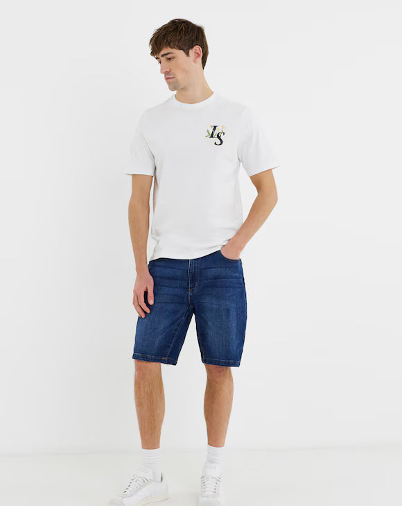 Lyle &amp; Scott Dandelion Script Graphic T-Shirt - White
