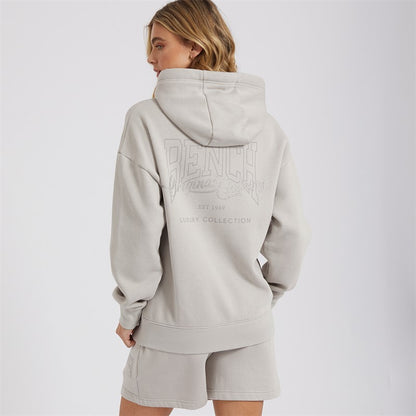 Bench Womens Zira Zip Thru Hoodie Light Grey