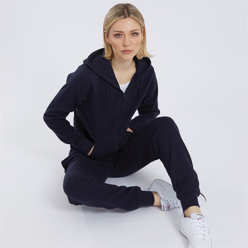 Board Angels Womens Zip-Through Hoodie Navy