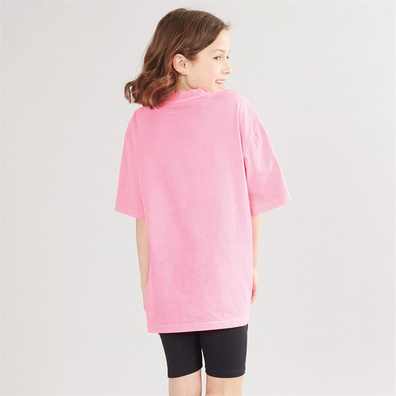 Juicy Couture Girls Jersey T-Shirt And Cycling Shorts Set Summer Neon Pink