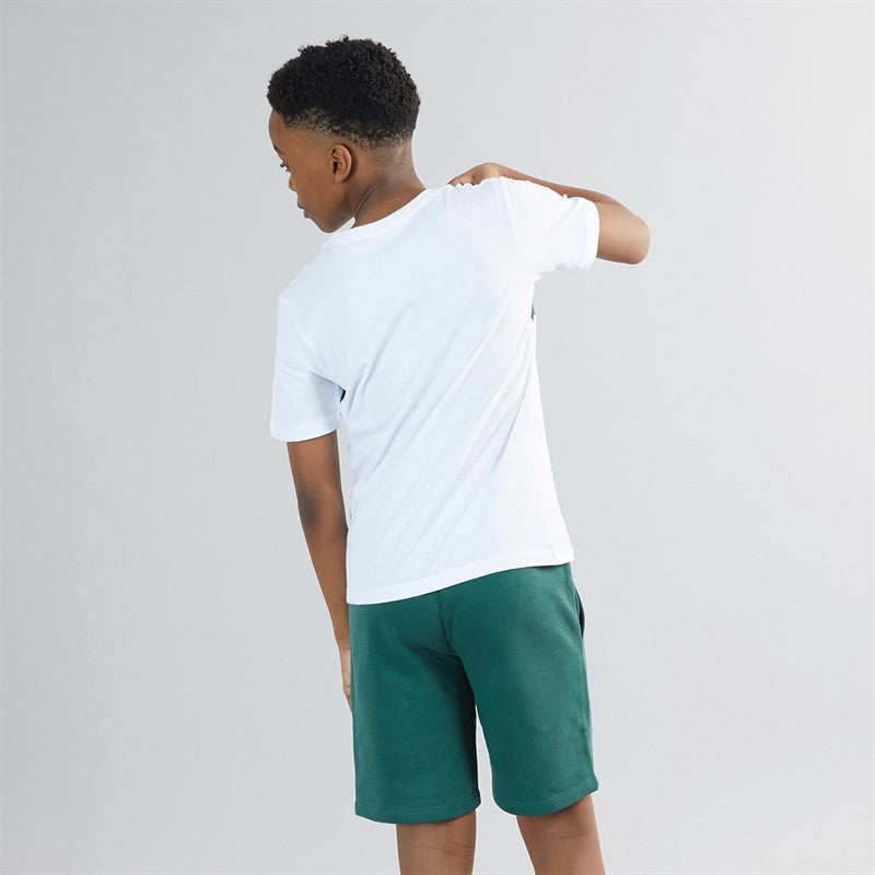 JACK &amp; JONES Boys Chester T-Shirt And Shorts Set Trekking Green