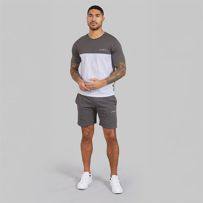 JACK &amp; JONES Mens Trip T-Shirt And Shorts Set Navy Blazer