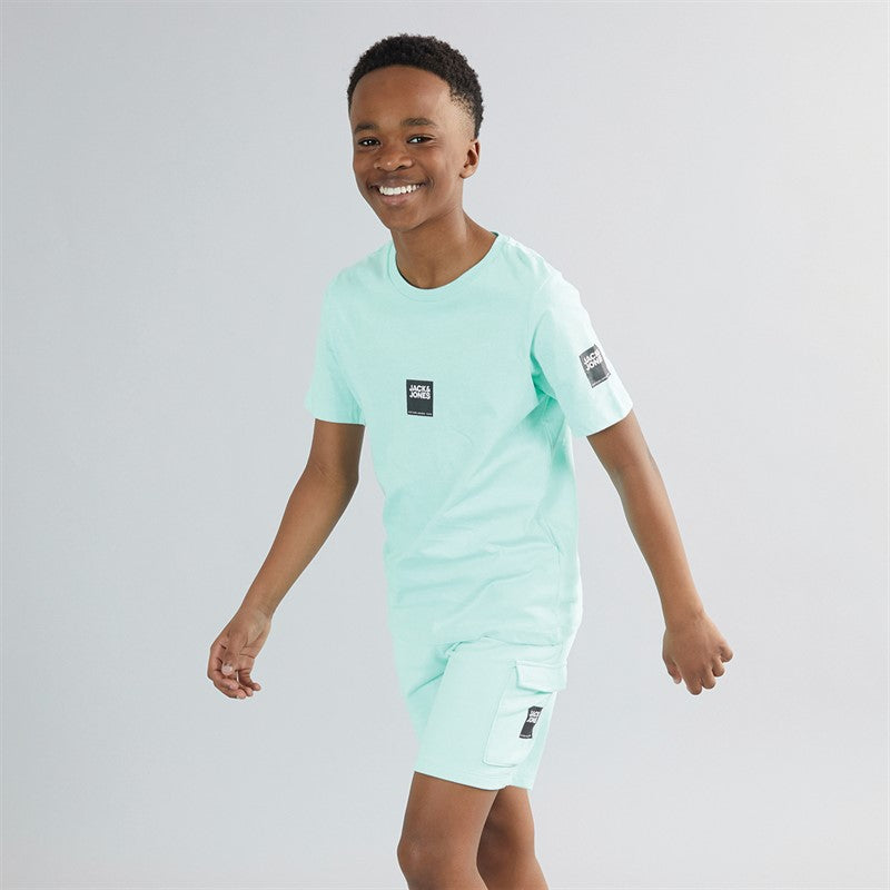 JACK &amp; JONES Boys Drive T-shirt And Shorts Set Island Paradise