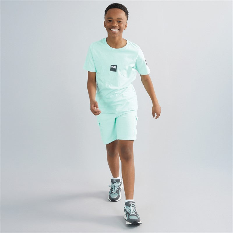 JACK &amp; JONES Boys Drive T-shirt And Shorts Set Island Paradise