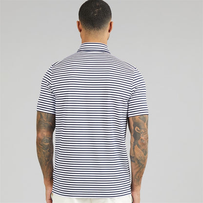 Lacoste Mens Regular Fit Polo Shirt Navy Blue/White