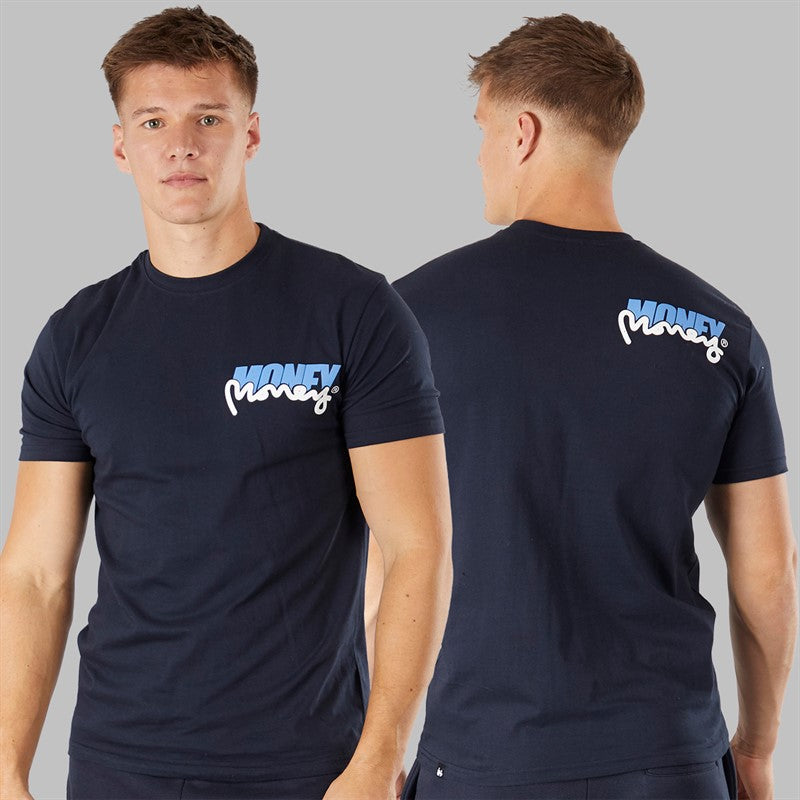 Money Mens Three Pack Tracksuit and T-Shirt Set Navy
