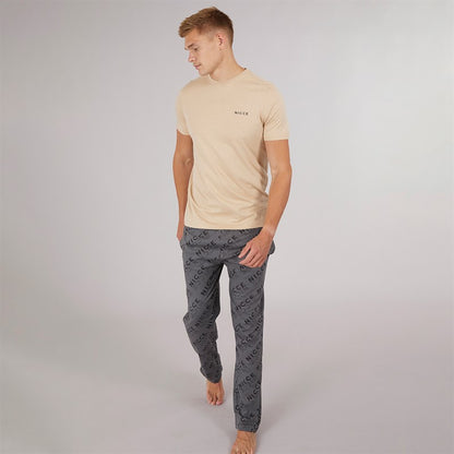 Mens Buena Five Pack T-Shirts Dark Stone/Steel Grey/White/Navy/Khaki