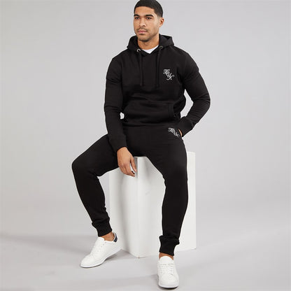 French Connection Mens Script Tracksuit Black/White