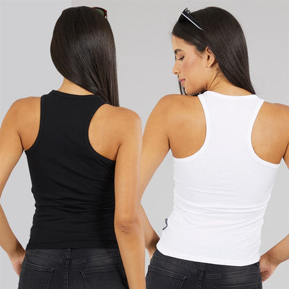 French Connection Womens Two Pack Racer Vests