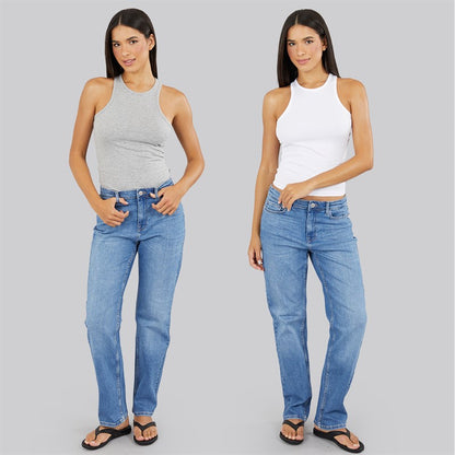 French Connection Womens Two Pack Racer Vests