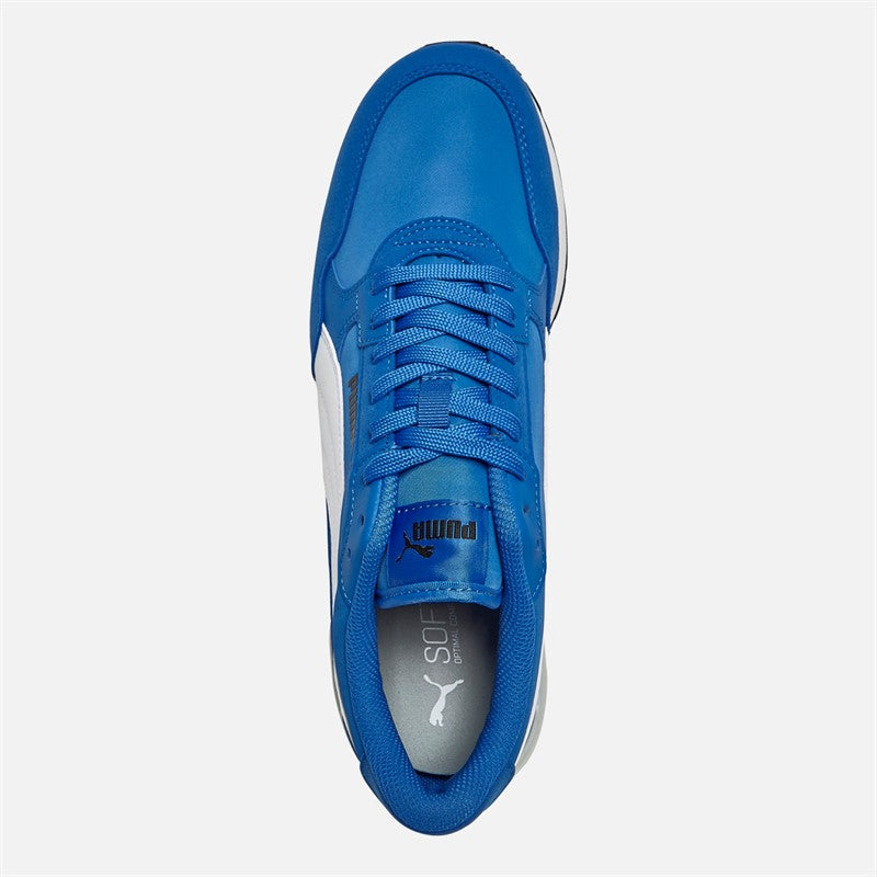 Puma Mens ST Runner V4 Nylon Trainers Vivid Blue/White/Black