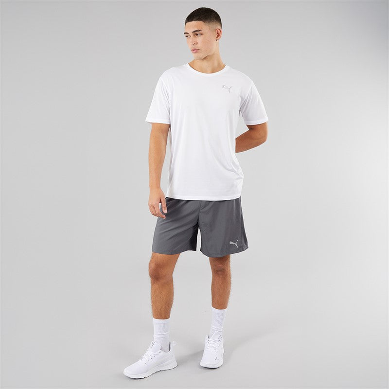 Puma Mens Run Favorite Velocity 7 Inch Running Shorts Galactic Gray