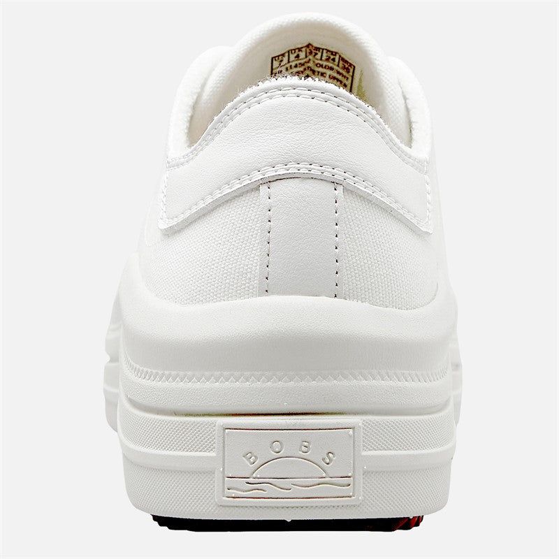 SKECHERS Womens Bobs Whinnie High Ranking Platform Trainers White