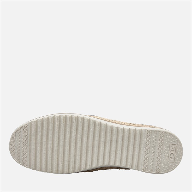 SKECHERS Womens Flexpadrille Lo Espadrilles Navy Linen