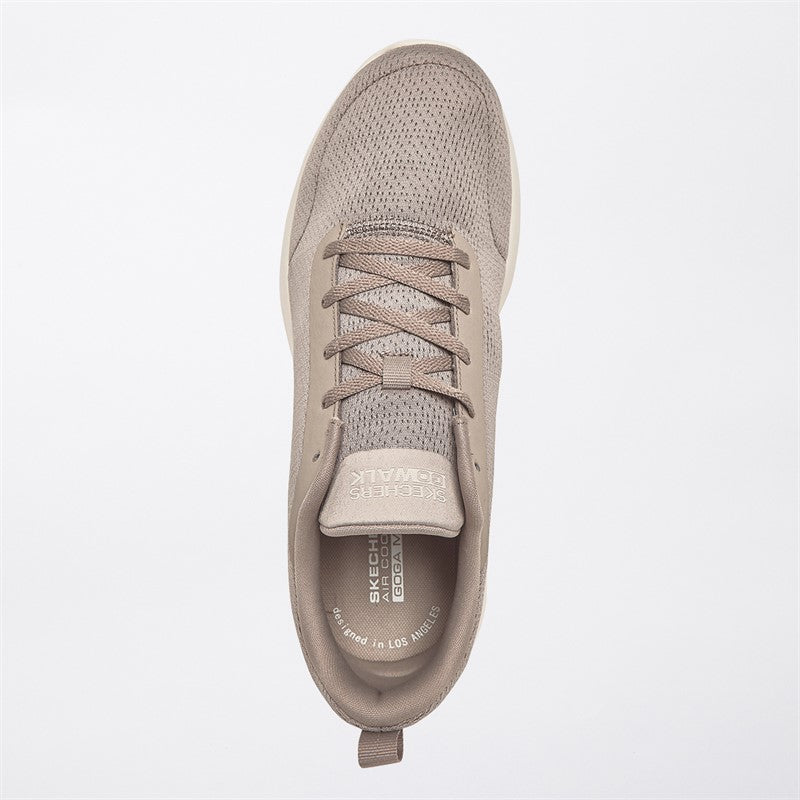 SKECHERS Mens Go Walk Max Adir Trainers Taupe