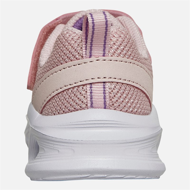 SKECHERS Infant Girls Solar Glow Lights Trainers Light Pink