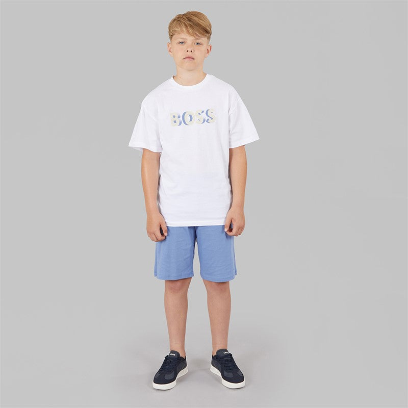 BOSS Boys T-Shirt And Bermuda Shorts Set White